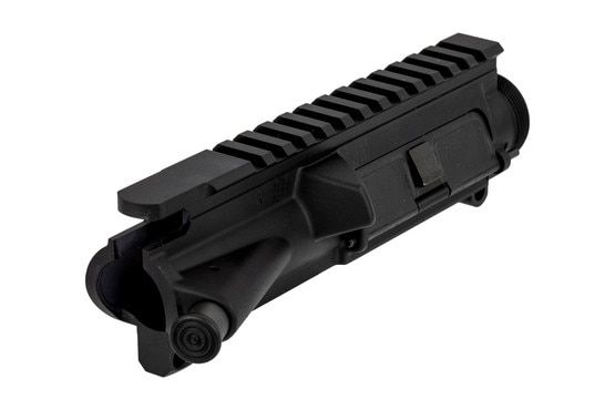 The LMT AR15 upper receiver features a t-marked picatinny rail